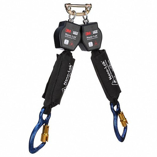 3M 3100569 Self - Retracting Lifeline Steel Quick - Connect Anchor, Harness Aluminum Carabiner, 2 legs - Redwood.KV812P82