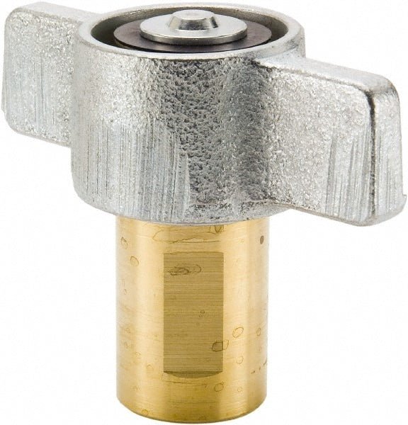 Parker 6125-16 Hydraulic Hose Wing Nut Coupler 1 in Coupling Size, 1"-11 1/2 Thread Size, 189.27 lpm Max Flow Rate, Brass