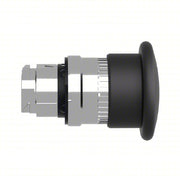 Schneider ZB4BT2 Push Button Operator: 22 mm Size, Maintained Push / Maintained Pull, Black, Metal