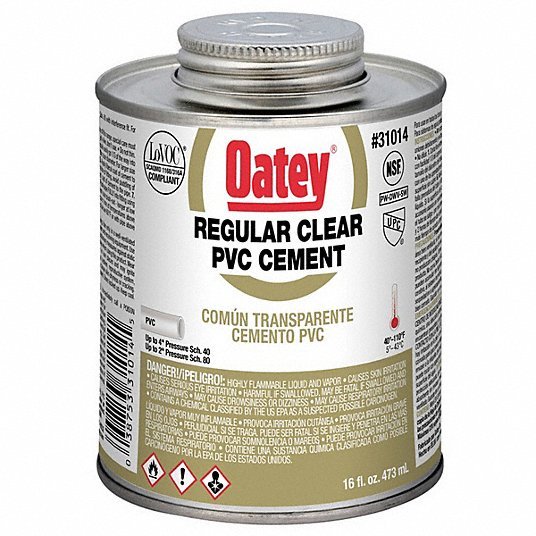 Oatey 31014 Cement, Low VOC, 16 oz., Clear