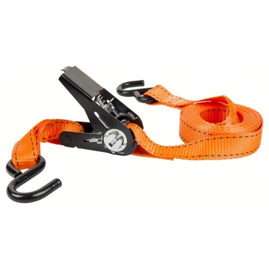 Keeper 05505 Tie Down Strap Ratchet, S-Hook, Gen Purpose, 1 in Wd, 400 lb WLL, Orange, 14 ft Lg, 4 PK