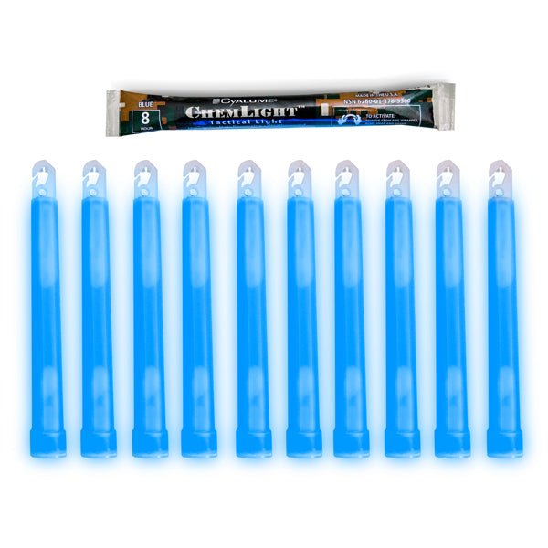 Chemlight 9-55600 Lightstick, Blue, 6 In. L, 8 hr., PK10
