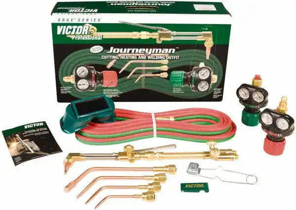 Victor 0384-2100 Cutting Outfit, Journeyman EDGE 2.0 Series, Acetylene, Welds Up To 3 in