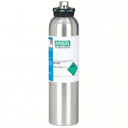 MSA 10045035 Calibration Gas Nitrogen, +/-5% Accuracy, CH4/CO/H2S/O2