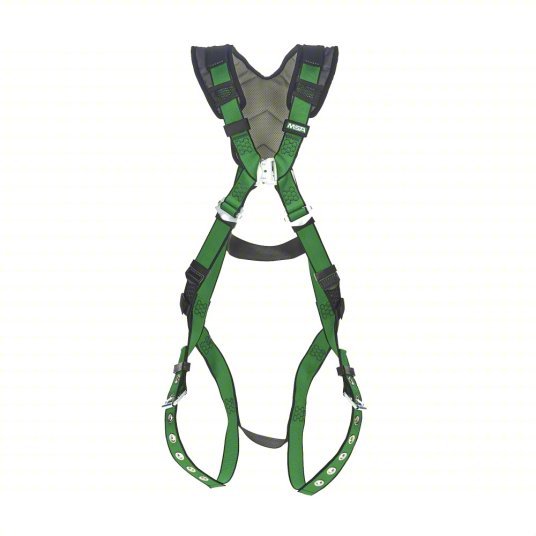 MSA 10205845 Fall Protection Harness Vest Harness, Tongue, Mating, M/L, Padded, 310 lb Wt Capacity, Steel
