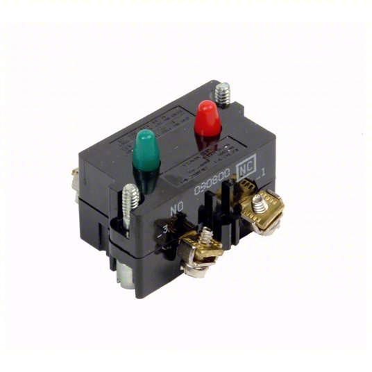 Eaton 10250T1 Contact Block 30 mm Size, Operator, 1NC/1NO, 10A @ 660V AC/DC, Momentary