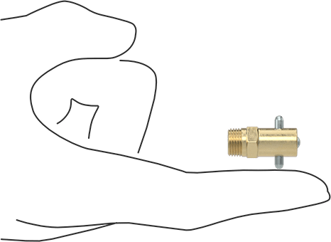 McMaster 1089K11 Pin-Style Grease Fitting Straight, 1/8 PTF Male, Brass