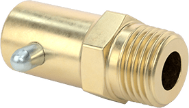 McMaster 1089K11 Pin-Style Grease Fitting Straight, 1/8 PTF Male, Brass