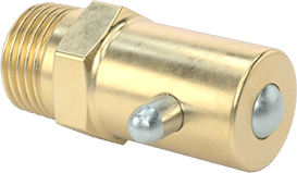 McMaster 1089K11 Pin-Style Grease Fitting Straight, 1/8 PTF Male, Brass