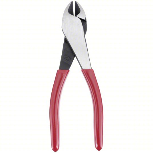 Klein D228-7 High Leverage Diagonal Cutting Plier Std, Straight, Oval, 7/8 in Jaw Lg, 1 1/4 in Jaw Wd, 6 - 8 in