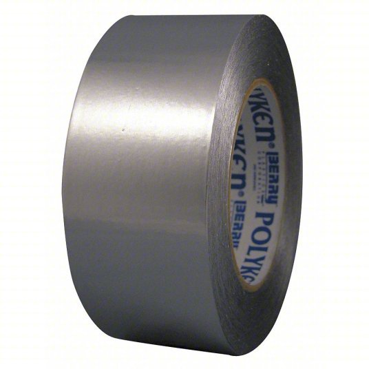 Polyken 345SW Foil Tape 2 in x 60 yd, 5.5 mil Thick, Aluminum, Silver PK24