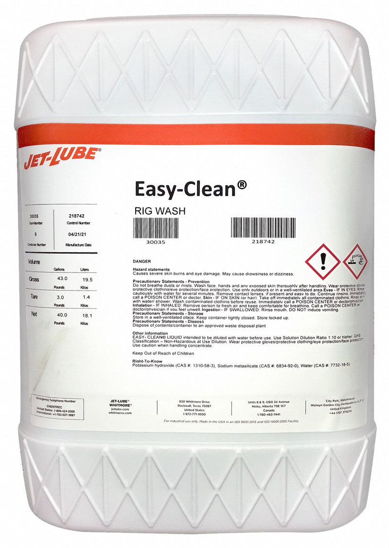 Jet-Lube 30035 Cleaner/Degreaser 5 gal Pail
