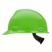 MSA 815565 Hi-Visibility Green, No Graphics, Ratchet (4-Point), Polyethylene, Side-Slots, MSA, V-Gard