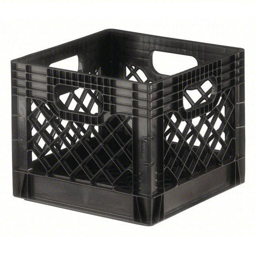 Orbis NPL004 BLACK Straight Wall Container 8.2 gal, 13 1/8 in x 13 1/8 in x 11 in, Stackable, Black