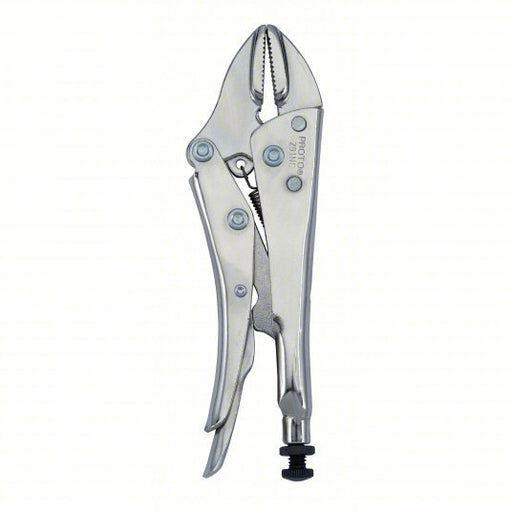 Proto J291NC Locking Pliers Flat, Lever, 1 5/8 in Max Jaw Opening, 7 1/2 in Overall Lg, 1 3/8 in Jaw Lg