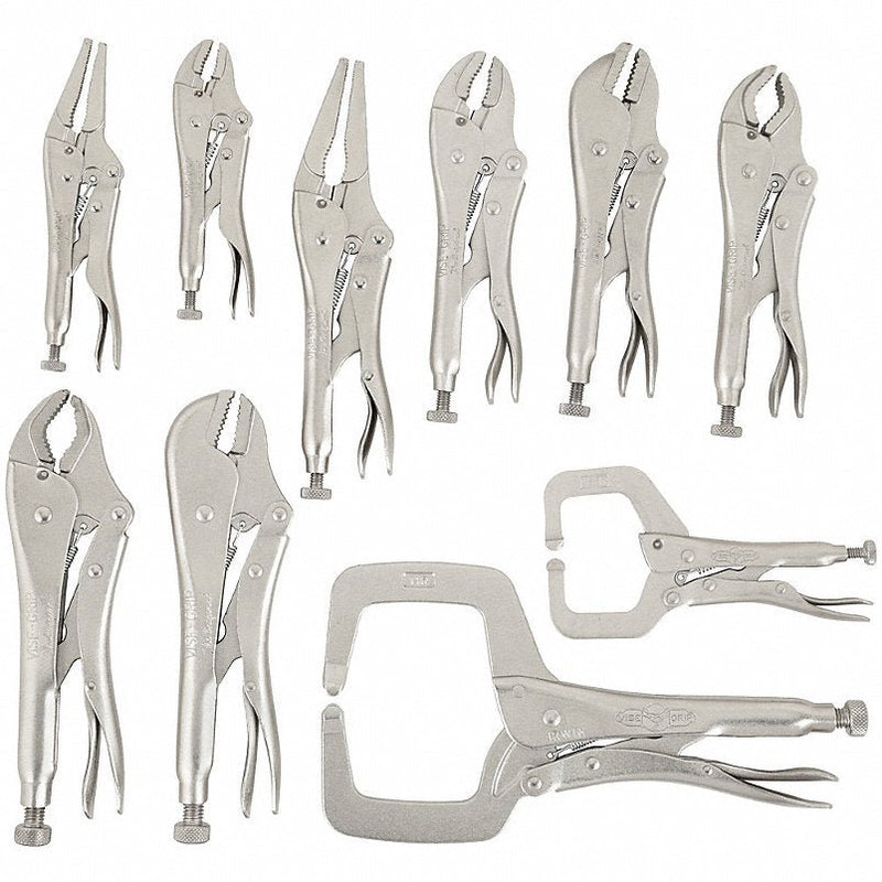 Irwin 1078Tray 10 pcs. Locking Pliers and C-Clamp Set