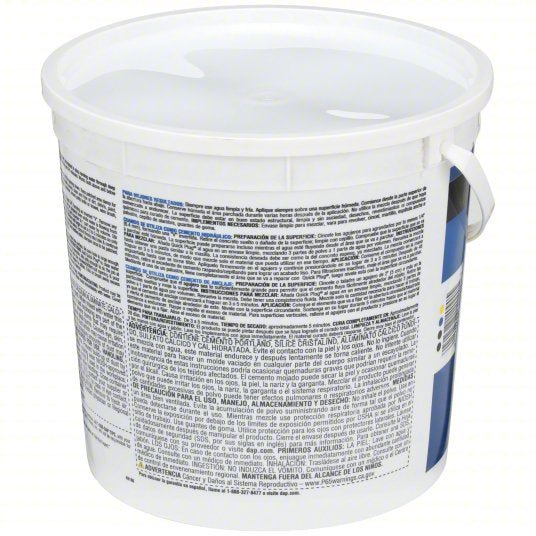 DAP 14090 Hydraulic Cement Quick Plug, Cement, 10 lb Container Size, Pail, Gray