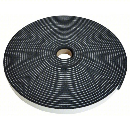 Redwood RW10L935 Foam Tape Continuous Roll, Black, 1 in x 16 11/16 yd, 1/8 in Tape Thick, 1 Pack Qty, Rubber Foam