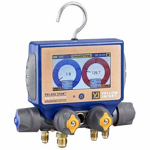 Yellow Jacket 40870 Refrigerant Digital Analyzer, 4-Valve - Redwood.KV10M811