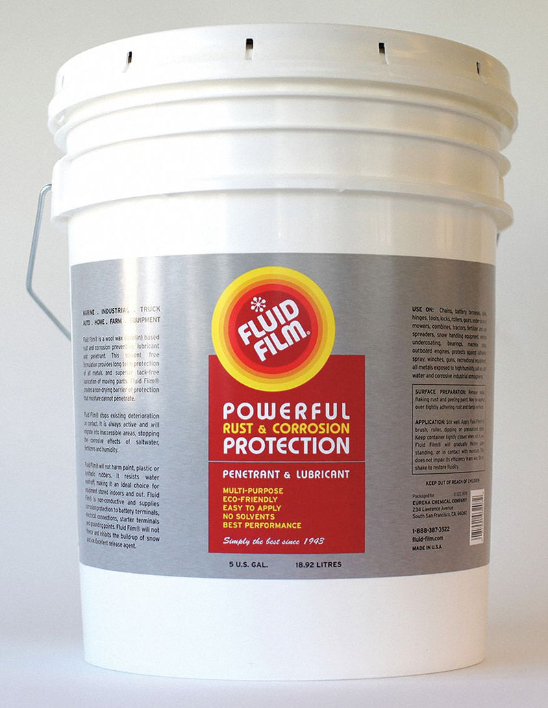 Fluid Film PA Corrosion Inhibitor, Wet Lubricant Film, Medium, Medium, 5 gal Container Size