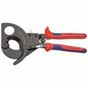 Knipex 95 31 280 SBA Ratchet Cable Cutter Multi-Component Handle, Shear, For 2 1/16 in Max Dia Data Cable, Steel