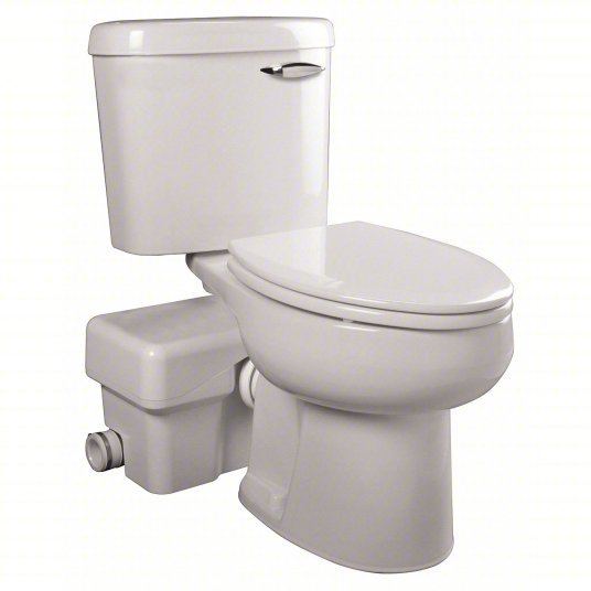 Liberty Pumps AscentII-ESW Macerating Toilet 1.28 Gallons per Flush, Elongated Bowl, 2 in Inlet, 1 in F Discharge NPT