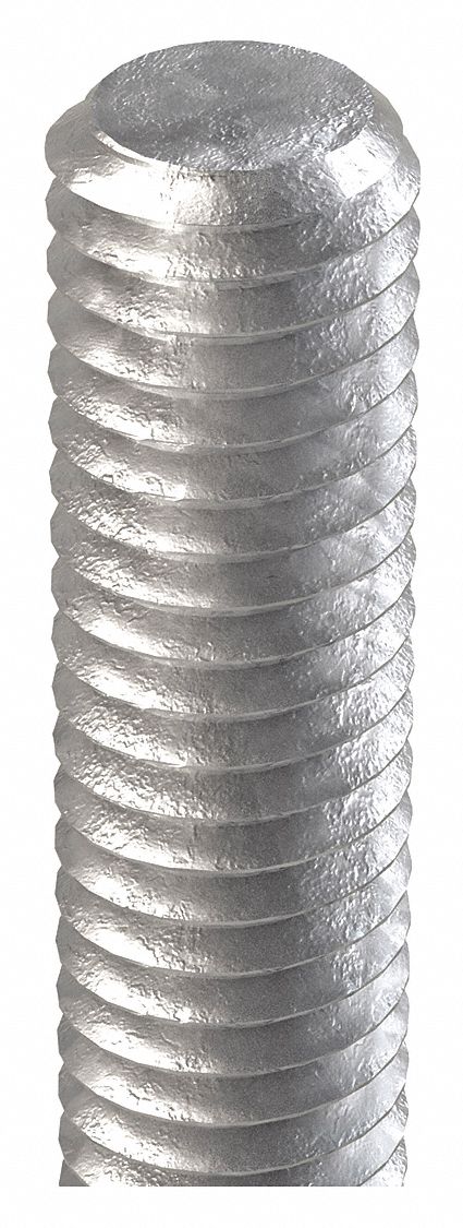 Approved Vendor U20170.050.9999 Fully Threaded Rod, 1/2"-13 Thread Size, 12 ft Lg, Steel, Grade A, Hot-Dipped Galvanized