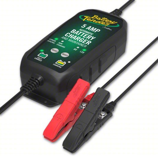 Battery Tender 022-0186G-DL-WH Battery Charger Charging/Maintaining, Auto, For AGM/Lead Acid/Wet Cell, Float