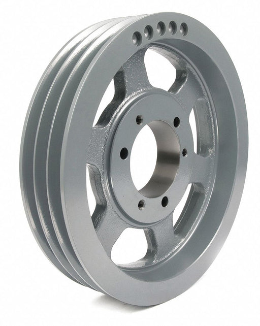 TB Wood's 1363B V-Belt Pulley, B136, 3 Groove, 13.95 in OD, Bushed Bore, SK, Quick Detachable, Cast Iron