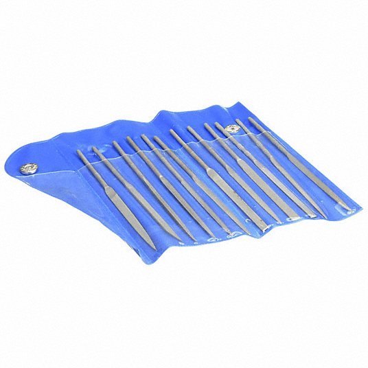 Redwood RW10Z658 Needle File Set Barrette/Crossing/Half Round/Knife/Rectangular/Round/Slitting/Square/Triangular