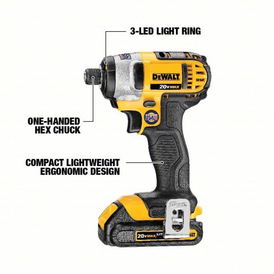 Dewalt DCK280C2 Cordless CombInation Kit, 1.5A/hr., 20V Max