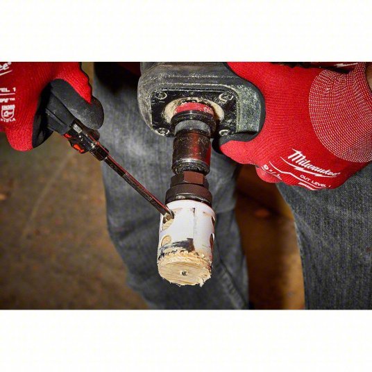 Milwaukee 49-22-4185 Hole Saw Kit 29 Pieces, 3/4 in to 4 3/4 in Saw Size Range, 1 5/8 in Max. Cutting Dp
