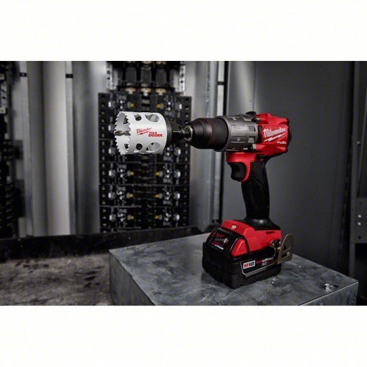 Milwaukee 49-22-4095 Hole Saw Kit 11 Pieces, 7/8 in to 2 1/2 in Saw Size Range, 1 5/8 in Max. Cutting Dp