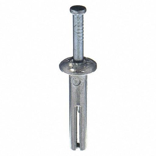 Fabory U70650.025.0125 Nail Drive Anchor, 1/4" Dia., 2" L, Alloy Steel Zinc Plated, 100 PK