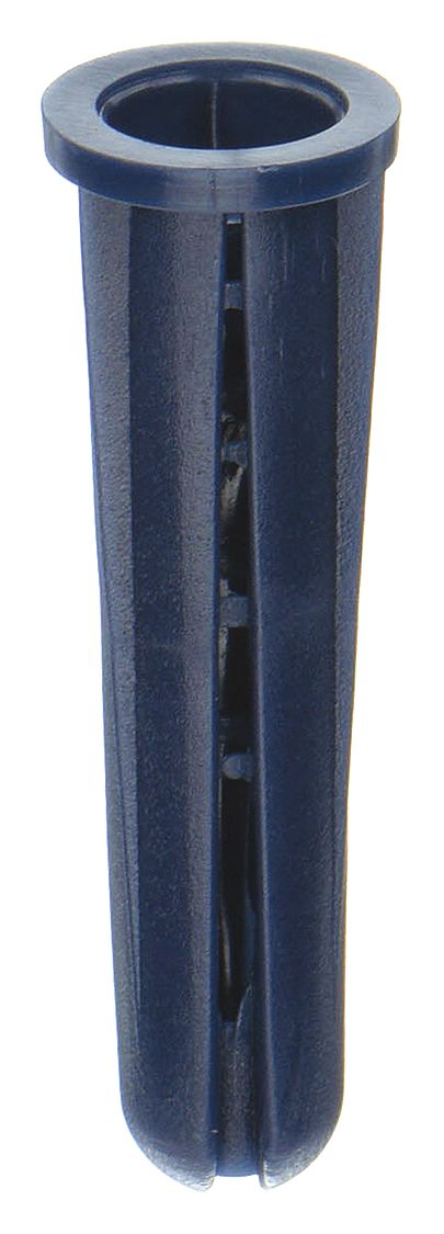 Approved Vendor U63158.008.0001 Screw Anchor, 1/4 in Dia, 7/8 in Overall Lg, Plastic, Plain, Plastic, Plain, 100 PK