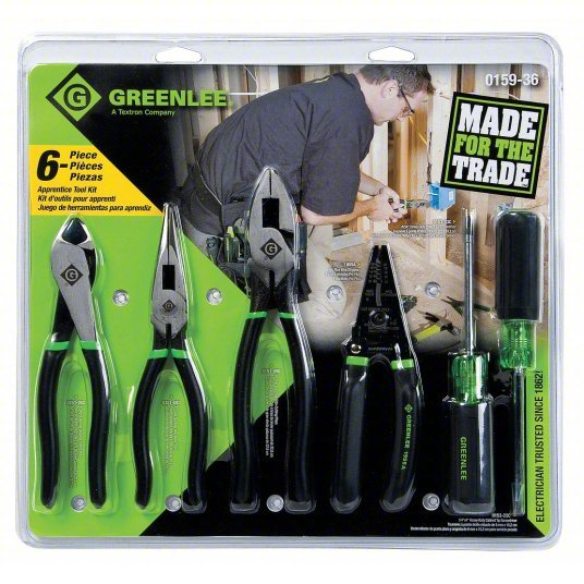 Greenlee 0159-36 Electronics Tool Kit 6 Total Pcs, Drivers and Bits/Electrical and Telecom Tools/Pliers
