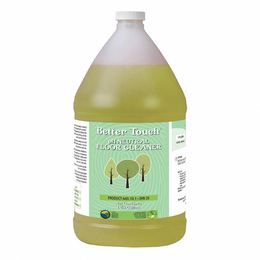 Better Touch DIN20-4 Neutral Floor Cleaner, Jug, 1 gal Container Size, Concentrated, Liquid, 4 PK