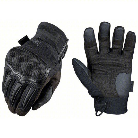 Mechanix MP3-F55-009 Tactical Glove Spandex(R), Synthetic Leather, Foam, Black, M, 11 in Lg, 1 PR