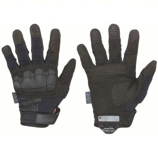 Mechanix MP3-F55-009 Tactical Glove Spandex(R), Synthetic Leather, Foam, Black, M, 11 in Lg, 1 PR