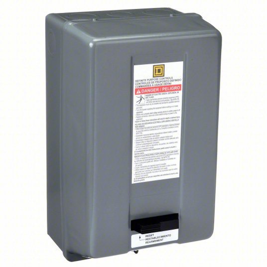 Square D 8911DPSG22V02 Definite Purpose Magnetic Motor Starter Non-Reversing, 2 Poles, 25 A, 120V AC Coil