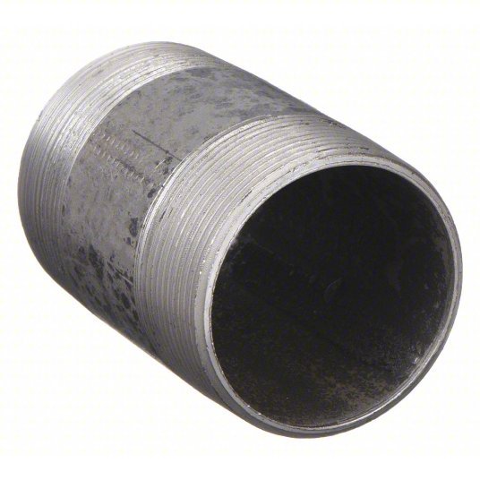 Beck 0330021205 Nipple Black Anodized Steel, 3/4 in Nominal Pipe Size, 6 in Lg, Threaded on Both Ends, Schedule 40