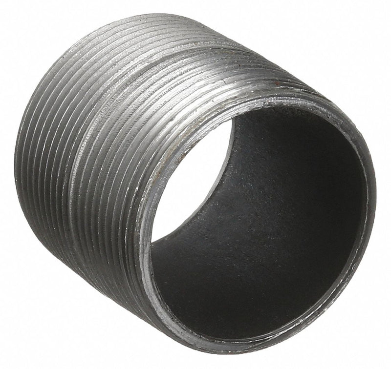 Beck 0330023805 Pipe Nipple, 1 in Nominal Pipe Size, Male NPT x Male NPT, Schedule 40, Black Anodized Grade B Steel