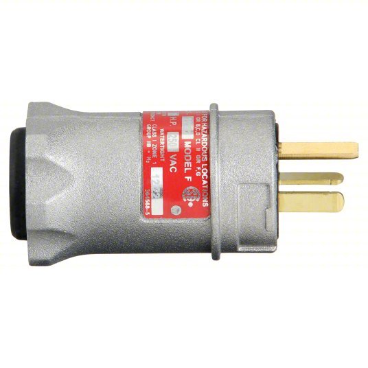 Appleton ECP-20232 Plug 6-20P, 20 A, 250V AC, 3 Poles, Metallic