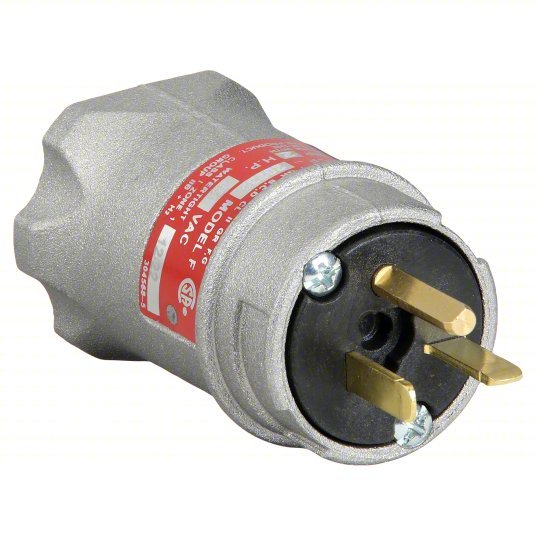 Appleton ECP-20232 Plug 6-20P, 20 A, 250V AC, 3 Poles, Metallic