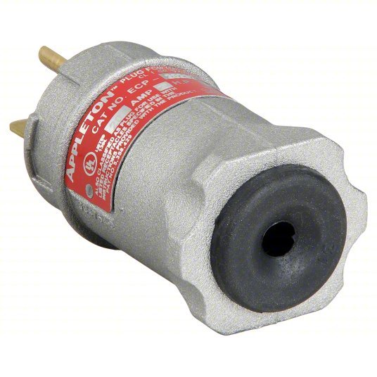 Appleton ECP-20232 Plug 6-20P, 20 A, 250V AC, 3 Poles, Metallic