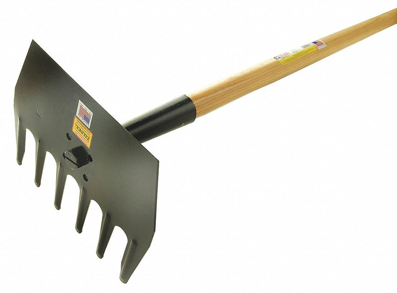 Council Tool MT48 FSS McLeod Fire Tool, Wood Handle, 6 Teeth, 9 x 48 in, Wildland Firefighting