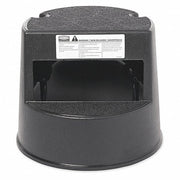 Rubbermaid FG252300BLA Step Stool, 350 lb. Capacity, Plastic, Black
