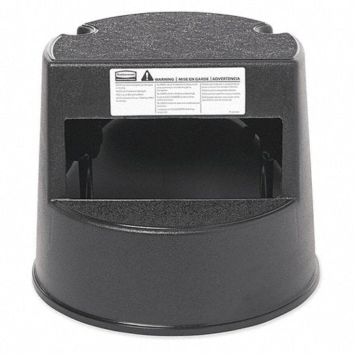 Rubbermaid FG252300BLA Step Stool, 350 lb. Capacity, Plastic, Black