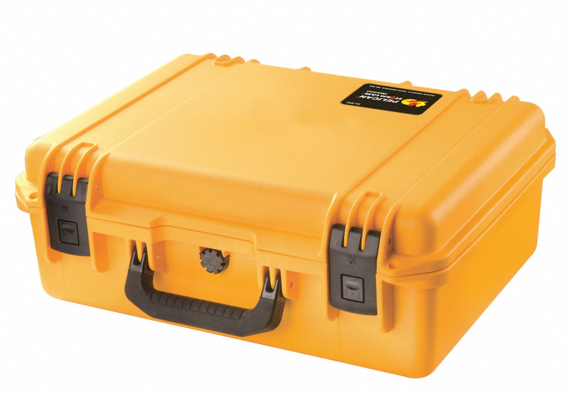 Pelican IM2400 Protective Case, 13 x 18 x 6-3/4 in Inside, No Foam, Yellow, Stationary, 6 lb