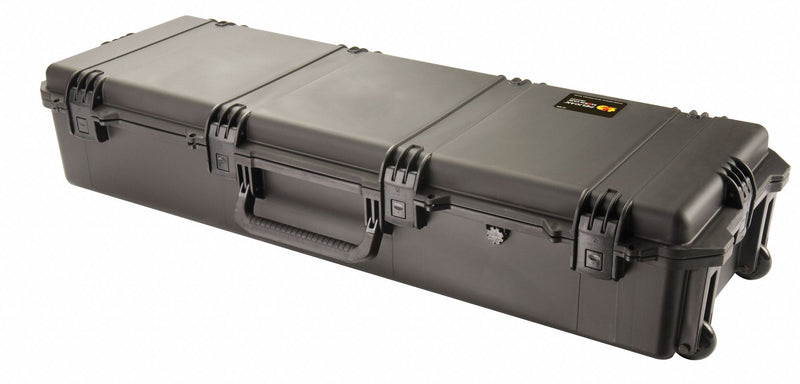 Pelican IM3220-X0000 Protective Case, 14 in x 44 in x 8-1/2 in, No Foam, Black, 2 Wheels
